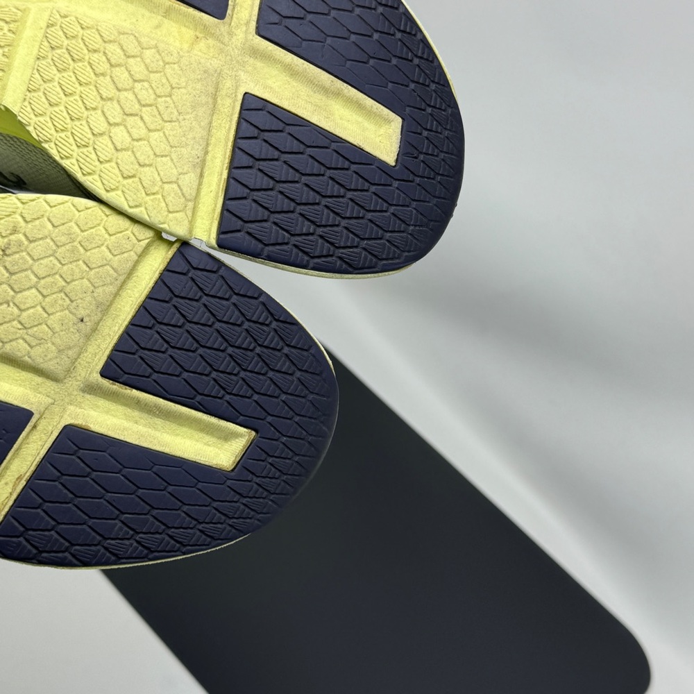 On Cloudgo Gray And Light Lime Green Running Shoe… - image 8